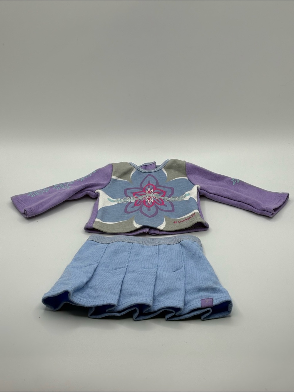 VTG 2006 American Girl Doll I Like Your Style Outfit Pleated Blue Skort And Top